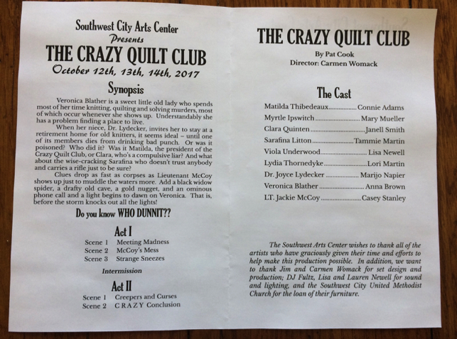 The Crazy Quilt Club cast
